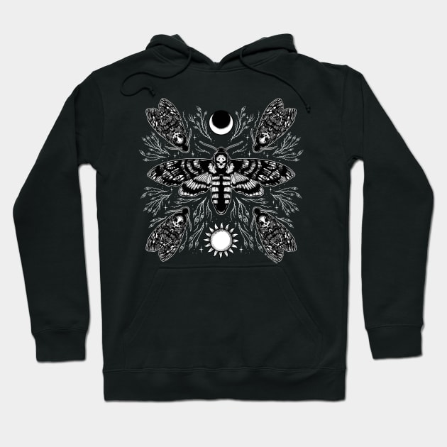 Mystic Death Moth Hoodie by Mystic Heart